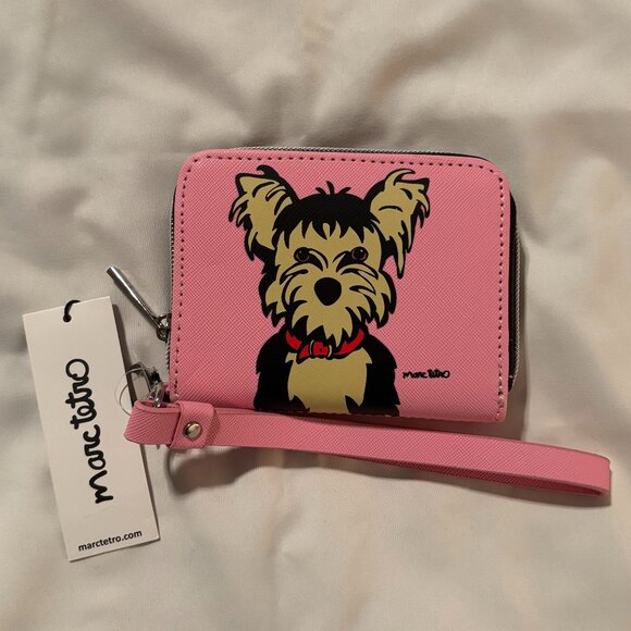 Marc Tetro Yorkie Small Wristlet Wallet - Picture 1 of 3